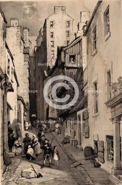 Scotland Delineated-Fleshmarket, Edinburgh, 1847. Creator: James Duffield Harding.