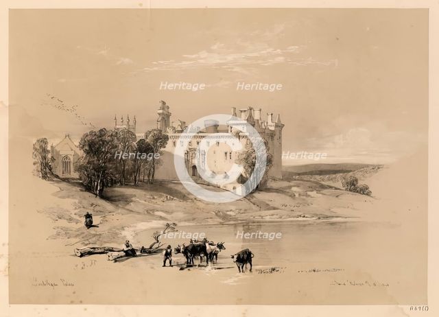 Scotland Delineated-Linlithgow Palace, 1847. Creator: James Duffield Harding.