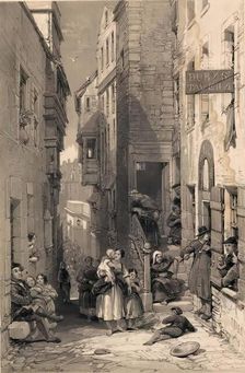 Scotland Delineated-Libberton Wynd, Edinburgh, 1847. Creator: James Duffield Harding