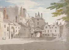 Scotland Yard with part of the Banqueting House, Whitehall, Westminster, London, c1776. Artist: Paul Sandby