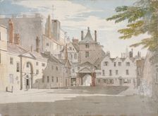 Scotland Yard with part of the Banqueting House, Whitehall, Westminster, London, c1776. Artist: Paul Sandby