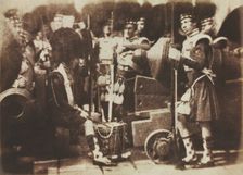 Scots Guards at Edinburgh Castle, 1846. Creator: David Octavius Hill (British, 1802-1870); Robert Adamson (British, 1821-1848), and