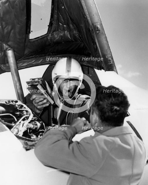 Scott Crossfield...after the first mach 2 flight, USA, November 20, 1953. Creator: Unknown.