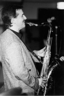 Scott Hamilton, Jazz Caravan, Exchange, Cambridge, 1991. Creator: Brian Foskett