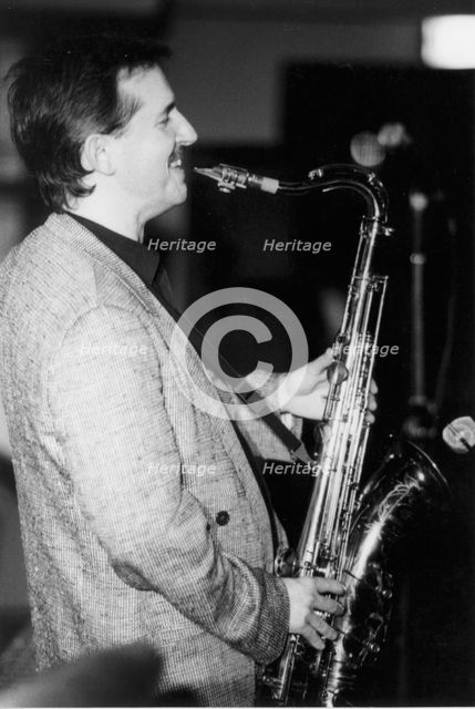 Scott Hamilton, Jazz Caravan, Exchange, Cambridge, 1991. Creator: Brian Foskett.
