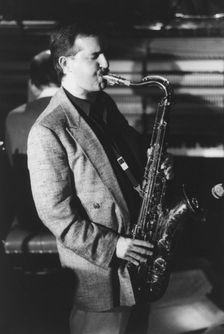 Scott Hamilton, Jazz Caravan, Exchange, Cambridge, 1991. Creator: Brian Foskett