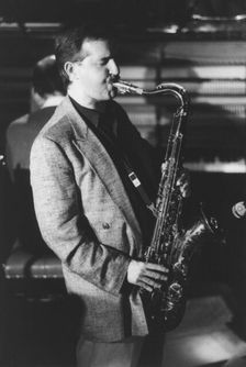 Scott Hamilton, Jazz Caravan, Exchange, Cambridge, 1991. Creator: Brian Foskett