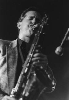Scott Hamilton, Jazz Caravan, The Exchange, Cambridge, 1991. Creator: Brian Foskett
