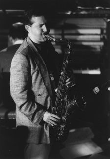 Scott Hamilton, Jazz Caravan, The Exchange, Cambridge, 1991. Creator: Brian Foskett