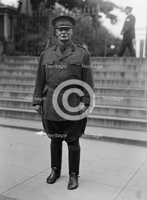 Scott, Hugh L. Major General, U.S.A., Chief of Staff, Leaving White House, 1917. Creator: Harris & Ewing.