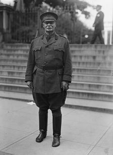 Scott, Hugh L. Major General, U.S.A., Chief of Staff, Leaving White House, 1917. Creator: Harris & Ewing