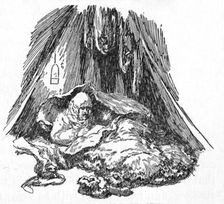 Scott Writing The Last Pages Of His Diary c1929. Creators: Howard Davie, Harry Payne