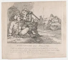 Scottifying the Palate (Picturesque Beauties of Boswell, Part the First), May 30, ..., May 30, 1786. Creator: Thomas Rowlandson