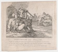 Scottifying the Palate (Picturesque Beauties of Boswell, Part the First), May 30, ..., May 30, 1786. Creator: Thomas Rowlandson