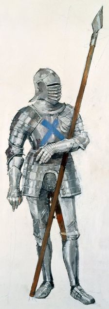 Scottish soldier, Battle of Flodden Field, 1513, (c1990-2010). Artist: Ivan Lapper