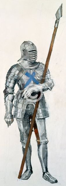 Scottish soldier, Battle of Flodden Field, 1513, (c1990-2010). Artist: Ivan Lapper.