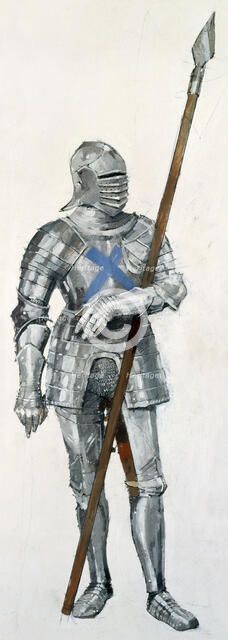 Scottish soldier, Battle of Flodden Field, 1513, (c1990-2010). Artist: Ivan Lapper.