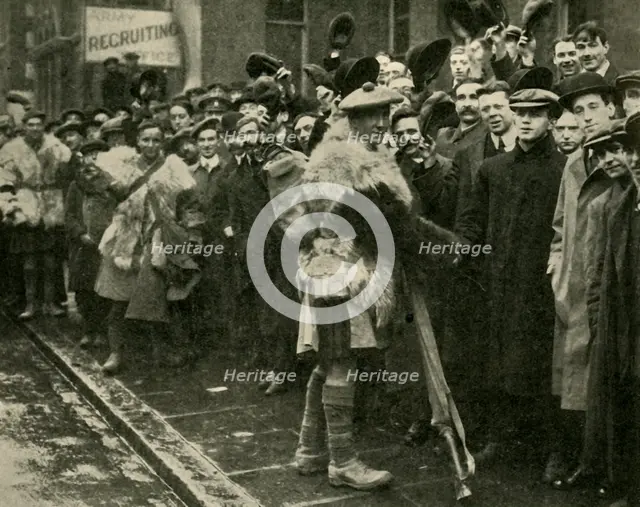 Scottish soldiers and would-be recruits, Britain, First World War, (c1920). Creator: Unknown.