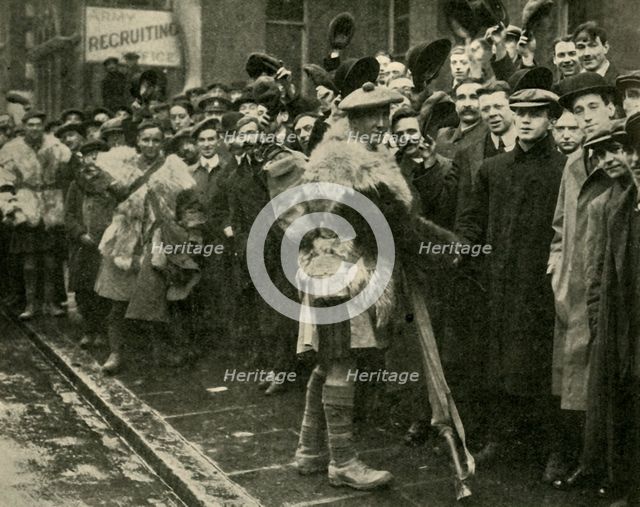 Scottish soldiers and would-be recruits, Britain, First World War, (c1920). Creator: Unknown.