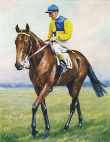 "Scottish Union", Jockey: B. Carslake 1939. Creator: Unknown