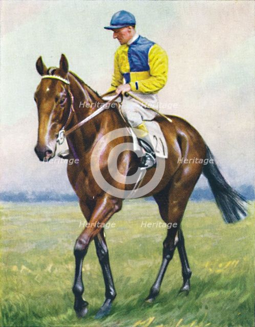 "Scottish Union", Jockey: B. Carslake', 1939. Creator: Unknown.