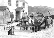 Scottish Volunteers at home: after dinner at a sheep-farm near the Spital of Glenshee, 1881. Creator: Unknown
