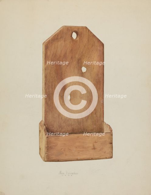 Scouring Board, 1939. Creator: Max Fernekes.