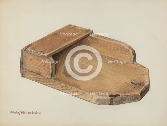 Scouring Board, c. 1940. Creator: M. Rosenshield-von-Paulin.