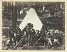 Scouts and Guides to the Army of the Potomac, October 1862. Creator: Alexander Gardner