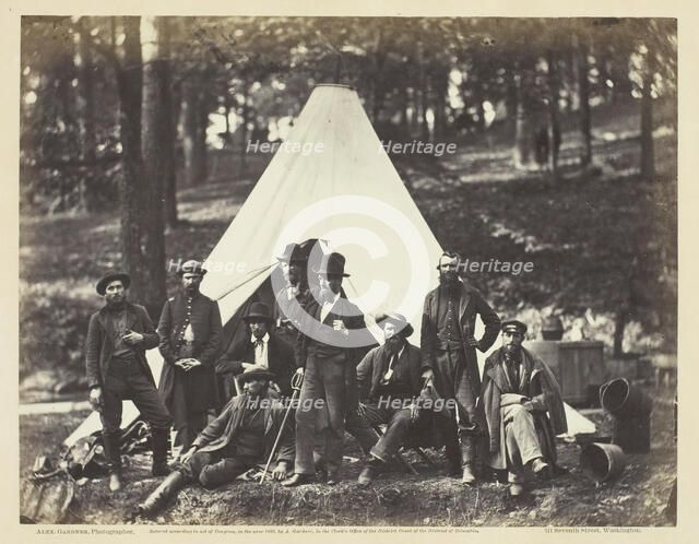 Scouts and Guides to the Army of the Potomac, October 1862. Creator: Alexander Gardner.