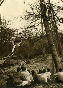 Scouts Practising Pioneering 1944. Creator: Unknown