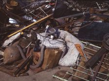 Scrap and salvage depot, Butte, Mont., 1942. Creator: Russell Lee