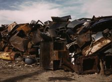Scrap and salvage depot, Butte, Mont., 1942. Creator: Russell Lee