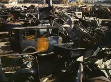 Scrap and salvage depot, Butte, Mont., 1942. Creator: Russell Lee