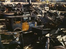 Scrap and salvage depot, Butte, Mont., 1942. Creator: Russell Lee