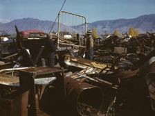 Scrap and salvage depot, Butte, Mont., 1942. Creator: Russell Lee