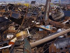 Scrap and salvage depot, Butte, Montana, 1942. Creator: Russell Lee