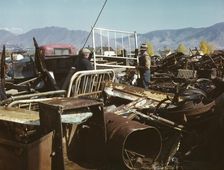 Scrap and salvage depot, Butte, Montana, 1942. Creator: Russell Lee