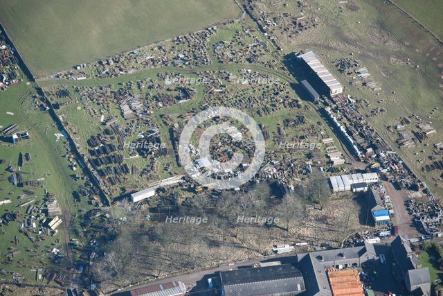 Scrap yard, Staffordshire, 2015. Creator: Historic England.