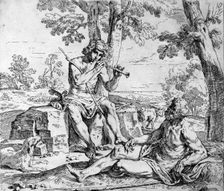 Scrapbook Containing Italian Etchings of the 17th and 18th Centuries, 17th-18th century. Creator: Unknown