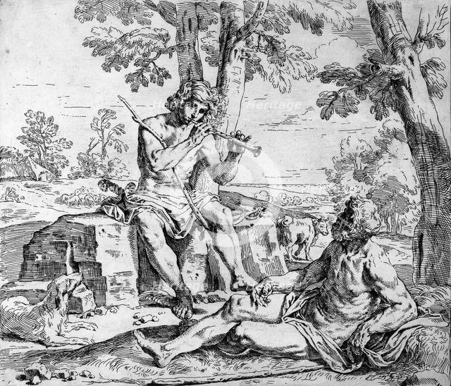 Scrapbook Containing Italian Etchings of the 17th and 18th Centuries, 17th-18th century. Creator: Unknown.