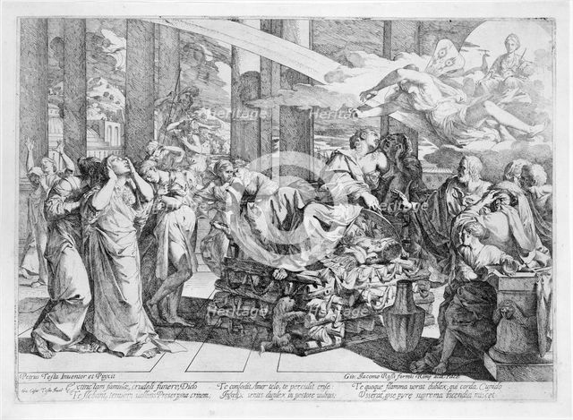Scrapbook containing Italian Etchings of the XVIth and XVIIth Centuries, 16th-17th century. Creator: Giovanni Cesare Testa.
