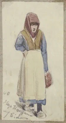 Screaming woman, 1860. Creator: Hugo Kauffmann