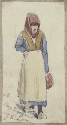 Screaming woman, 1860. Creator: Hugo Kauffmann