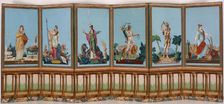Screen: America (Panel Five), France, c. 1820. Creator: Unknown