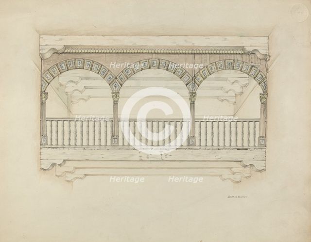Screen, for Choir, 1939. Creator: Edith Towner.