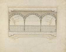 Screen, for Choir, 1939. Creator: Edith Towner