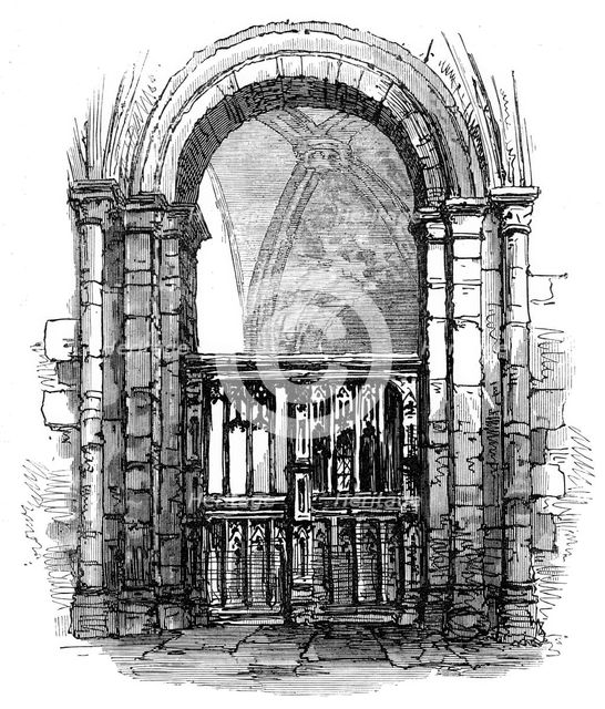 Screen in Selby Church, 1870. Creator: Unknown.