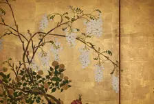 Screen with spring and summer flowers, 1st half of the 18th century. Creator: Watanabe Shiko