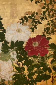Screen with spring and summer flowers, 1st half of the 18th century. Creator: Watanabe Shiko